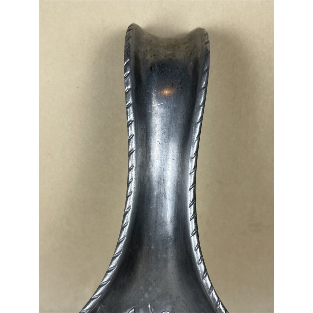 Vintage Lenox Pewter Grapes Leaves Design Spoon Rest Holder 8 1/4” Long - Picture 3 of 6